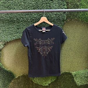 Vintage Harley Davidson Bedazzled Logo T-shirt Small